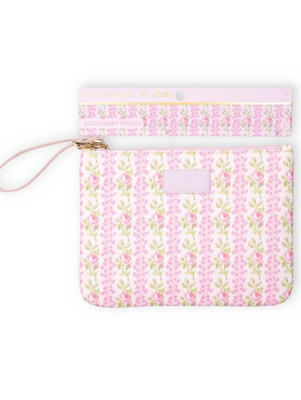 LoveShackFancy x Target - Yoobi Blooming Heirloom Flat Zip Pencil Case w Strap